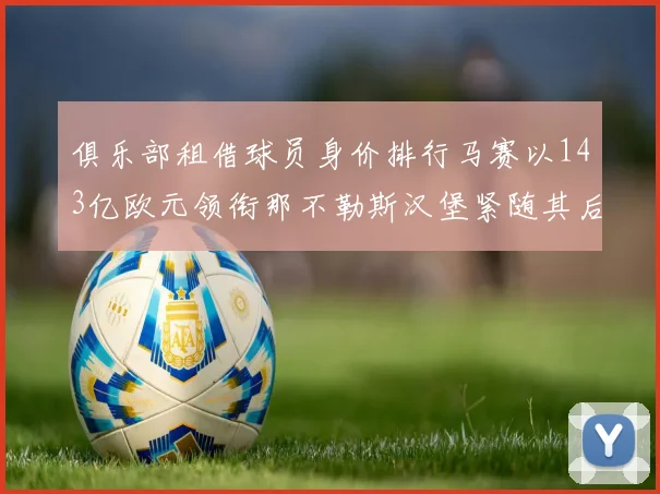 俱乐部租借球员身价排行马赛以143亿欧元领衔那不勒斯汉堡紧随其后